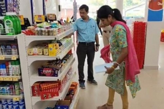 Enforcement Department Raids Smart Point in Bishalgarh, Seizes Expired Food Items Enforcement Department Raids Smart Point in Bishalgarh, Seizes Expired Food Items